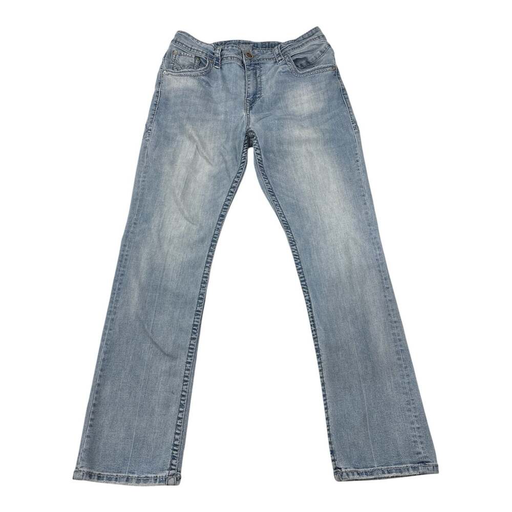 Western Blue Men’s Light Wash Straight Fit Size 36
